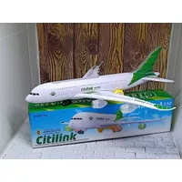 Kado Hadiah Mainan Anak Miniatur Diecast Pesawat Terbang Citilink