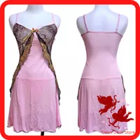 Sexy Lingerie Baju Tidur Seksi Pink Transparan LST2055P