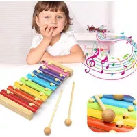 LYSASHOP Mainan Edukasi Anak Alat Musik Pukul Kolintang Xylophone
