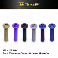 Drake Baut Titanium Clamp dan Lever Brembo - Hitam