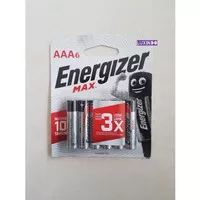 Baterai Energizer Max AAA6 | Battery Energizer Max AAA isi 6 pcs