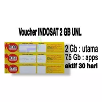 Voucher data Indosat 2GB + unlimited