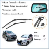 Soft Wiper kaca Mobil Suzuki Ertiga 2013 2014 2015 2916 2017