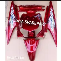 body halus honda beat karbu full body halus warna merah