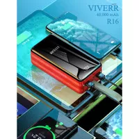 Powerbank VIVERR R16 + 4kabel output Kapasitas 60.000 mAh