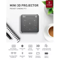 Proyektor Portable DLP P11 Android Projector 55 ANSI Lumens 4K HD