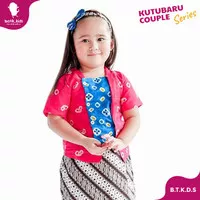 Kutubaru Kebaya Jumputan Pink Couple Kakak Adik Bisa Buat Seragam