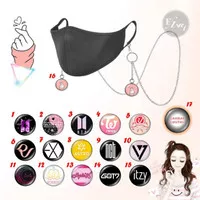 KALUNG MASKER RANTAI LOGO KPOP BTS, Blackpink, RV, EXO, GOT7, NCT