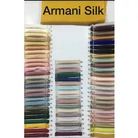 Kain Armami Silk Polos. Bahan Satin Silk. Saten 100% Silky Silk Sutra