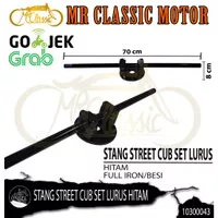 Stang Street Cub Set Lurus Hitam stang streetcub murah stang stree