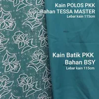 Kain BATIK PKK Seragam Batik PKK Kain Batik BSY dan polos Tesa -50cm