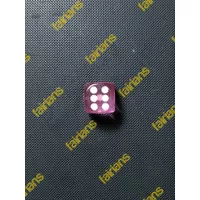 Dadu/Dice D6 16mm Transparent Pink