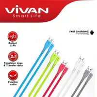 Vivan CSM100s Micro USB 100cm Data Cable / Kabel Data Vivan CSM100