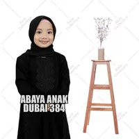Baju Gamis Anak Perempuan Abaya Hitam Dubai 384