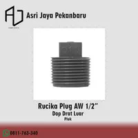Plug AW 1/2" Pluk PVC Plu Dop Drat Luar 1/2 Inch Rucika