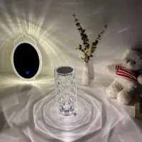 RGB LED Romantic Crystal Light Projector Rose Light Shadow