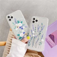 Casing Samsung A5 2017 OPPO F1 PLUS Lavender Flower Soft Clear