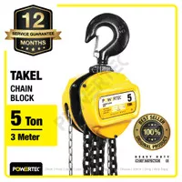 Chain Block / Takel 5 Ton x 3 Meter POWERTEC