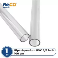 Pipa Aquarium Bening Transparan Filter PVC 5/8 100cm