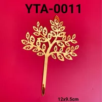 YTA-0011 Cake topper akrilik pohon uang money tree