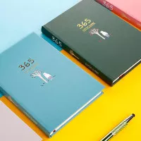 Buku Diary 365 Hari Hardcover - Sky Blue