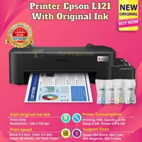 Printer Epson EcoTank L121 Print Only Garansi Resmi New A4