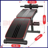 Kursi Fitnes Gym sit up bench press 2 in 1 Papan Situp adjustable