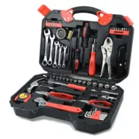 1 set hand tools krisbow perkakas isi 66 pcs / kunci set / hand tool