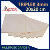 TRIPLEK 3mm Custom 20x20 cm | Multiplek 3 mm 20x20cm | Plywood