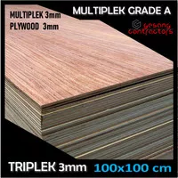 TRIPLEK 3mm Custom 100x100 cm | Multiplek 3 mm 100x100cm | Plywood 3mm