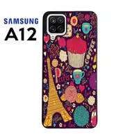 Casing Custom Case Samsung Galaxy A12 Softcase Motif Batik Colorf 33