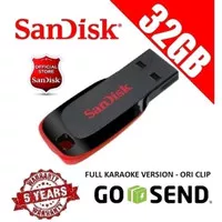 Flashdisk 32GB Original Isi 600 Lagu Karaoke Klip Asli Plus Software