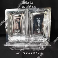 Mika Plastik 4A (isi 100 pcs), Mika Kue Plastik, Tempat Kue Plastik