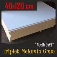 TRIPLEK MELAMIN 6mm 120x40 cm | TRIPLEK PUTIH DOFF 6 mm 40x120cm