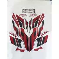 Striping Lis Stiker Kawasaki Ninja RR Se 2012 2013 2014 2015 Merah