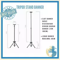 Dijual Tripod Stand Banner Poster Display Berkualitas