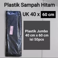 PLASTIK hitam jumbo HD TANPA PLONG 40 X 60 CM / plastik packing jumbo