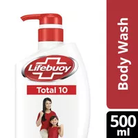 Lifebuoy Sabun Mandi Cair Total 10 500Ml -Sabun Antibakteri