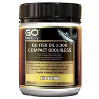 GO HEALTHY FISH OIL 2000MG COMPACT ODOURLESS 230 SOFT GEL CAPSULES