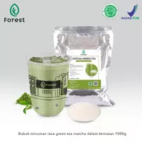 READY BUBUK MINUMAN MATCHA GREEN TEA POWDER - FOREST BUBBLE DRINK