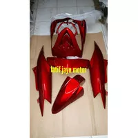 cover body halus yamaha mio soul lama merah maroon full set