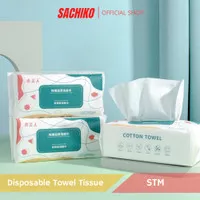 Sachiko Disposable Face Towel Tissue Handuk Wajah Cotton Facial Tisu