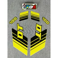 CGV STRIPING YAMAHA DT 100 KUNING STIKER LIS STANDAR DT100 C07