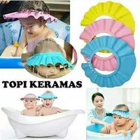 Topi Keramas Anak Shower Cap Topi Pelindung Air Bayi dan Anak