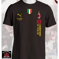 Kaos T-Shirt Baju Champions Ac Milan D`ITALIA / kaos distro bola seriA