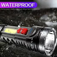 SENTER LED SWAT POLICE USB RECHARGEABLE WATERPROOF CREE XPE PORTABLE