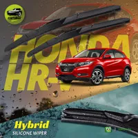 Wifer Frameless Honda HRV Karet Wiper Kaca Mobil Silicon Hybrid 26-16
