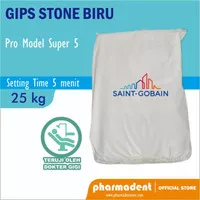 Gips Stone Biru Moldano Saint Gobain USA Model Super 5 Tipe 2 25 kg