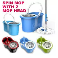 SMART SPINMOP ALAT PEL LANTAI PERAS OTOMATIS PRAKTIS GRATIS 2 KAIN