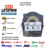 Tape Label max Letatwin Max mm LM-TP509Y Yellow kuning LM-550A